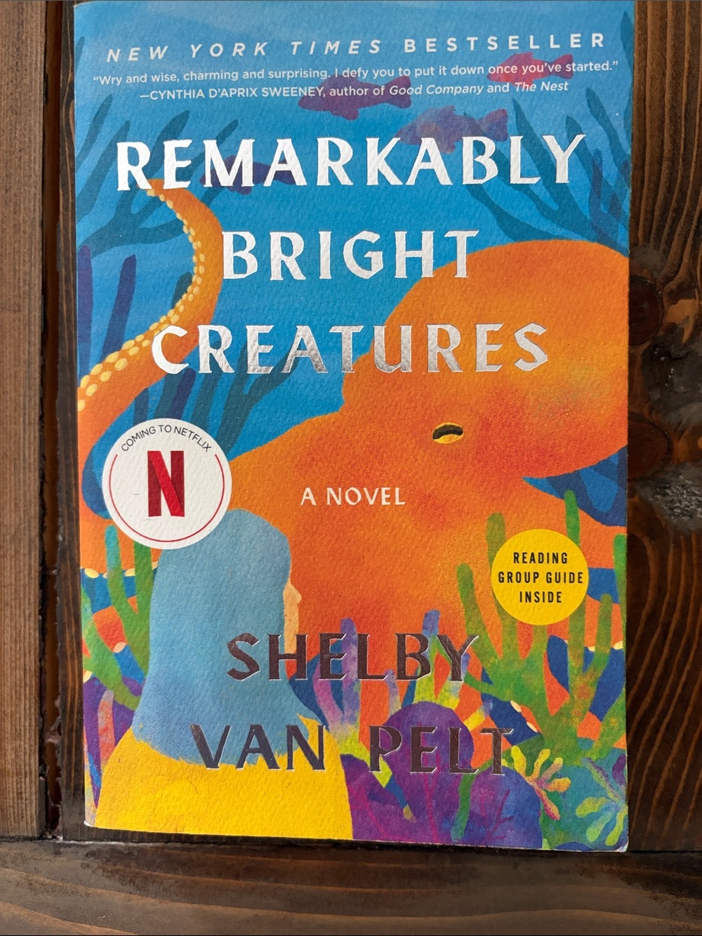 Shelby Van Pelt Remarkably Bright Creatures - Orange/Blue Cover